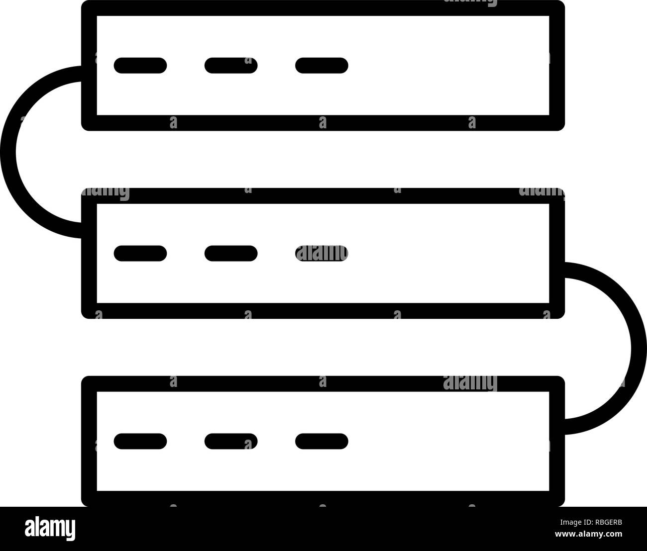 Network servers technology Black and White Stock Photos & Images - Alamy
