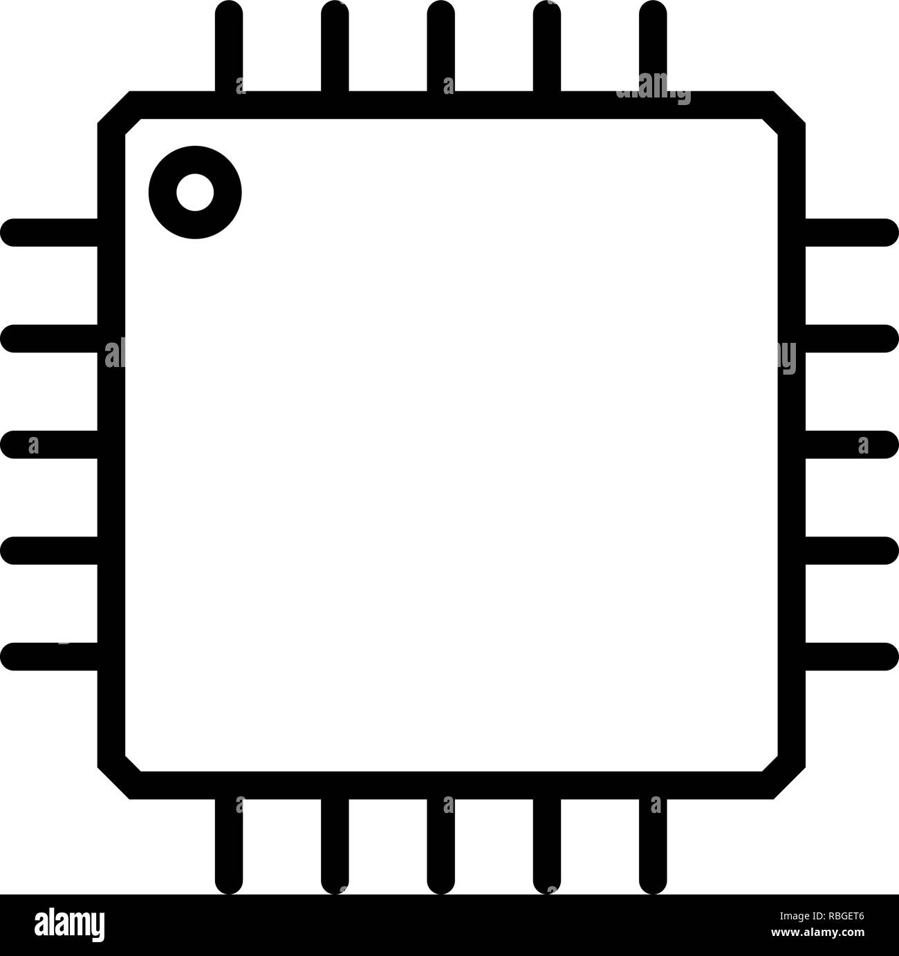 Vector Processor Icon Stock Vector Image & Art - Alamy