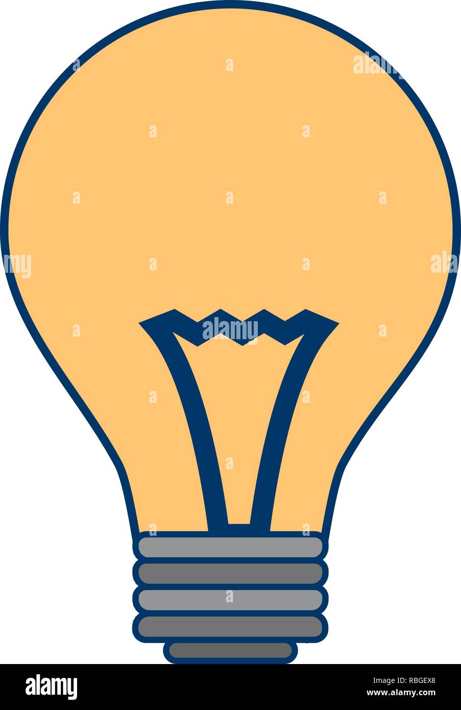 Vector Bulb Icon Stock Vector Image & Art - Alamy