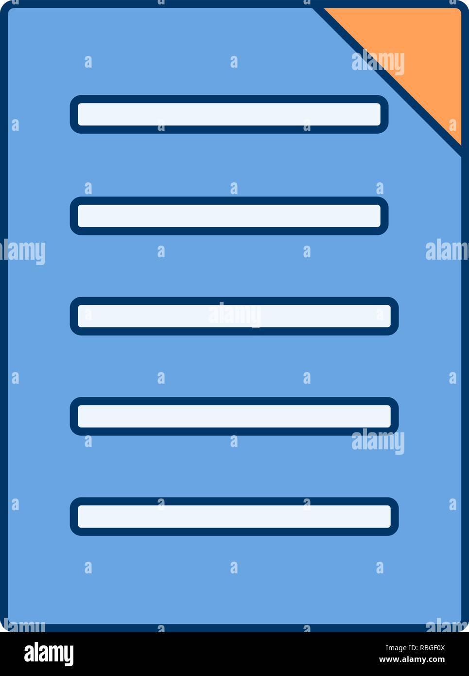 Vector Document Icon Stock Vector