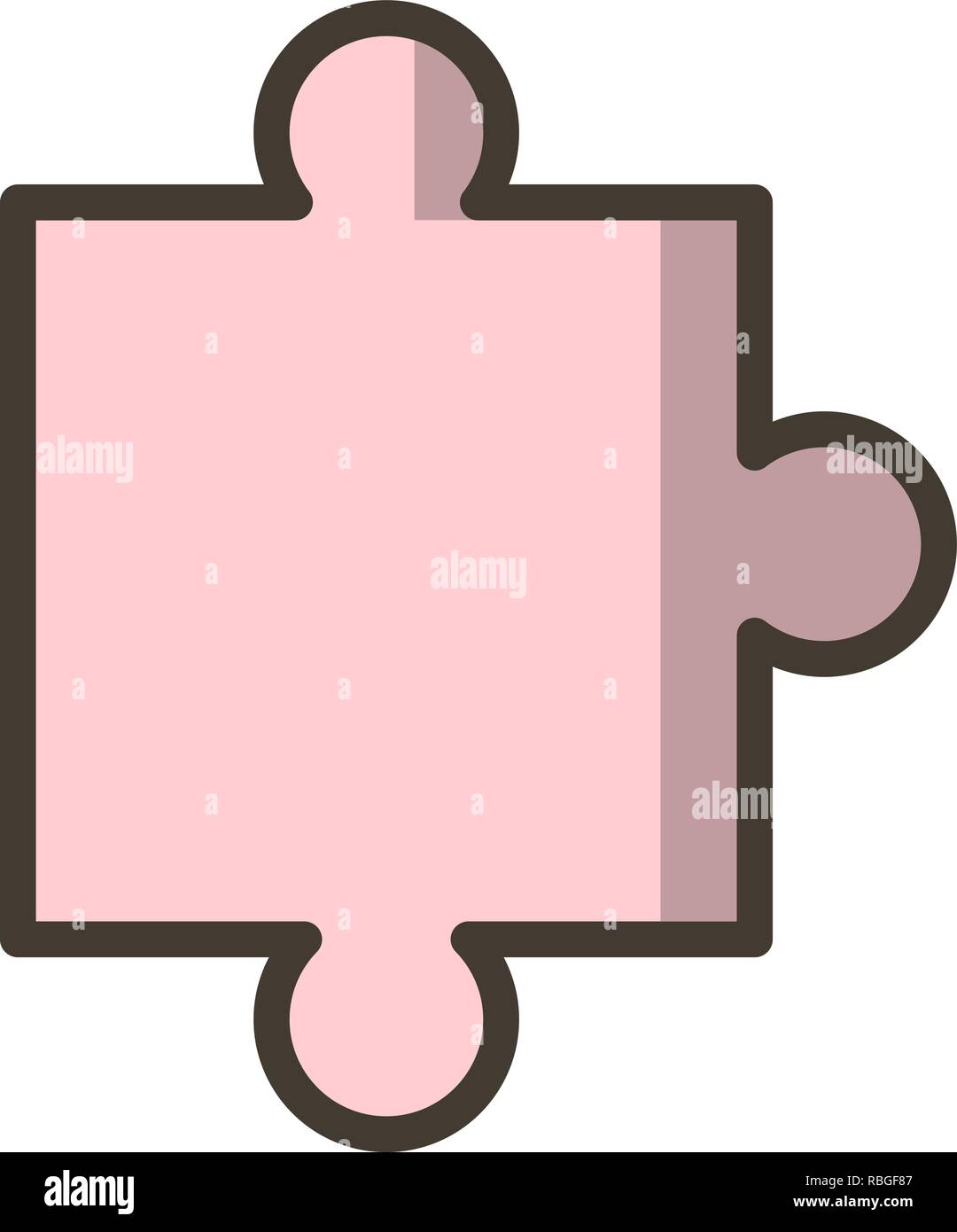 Vector Puzzle Piece Icon Stock Vector