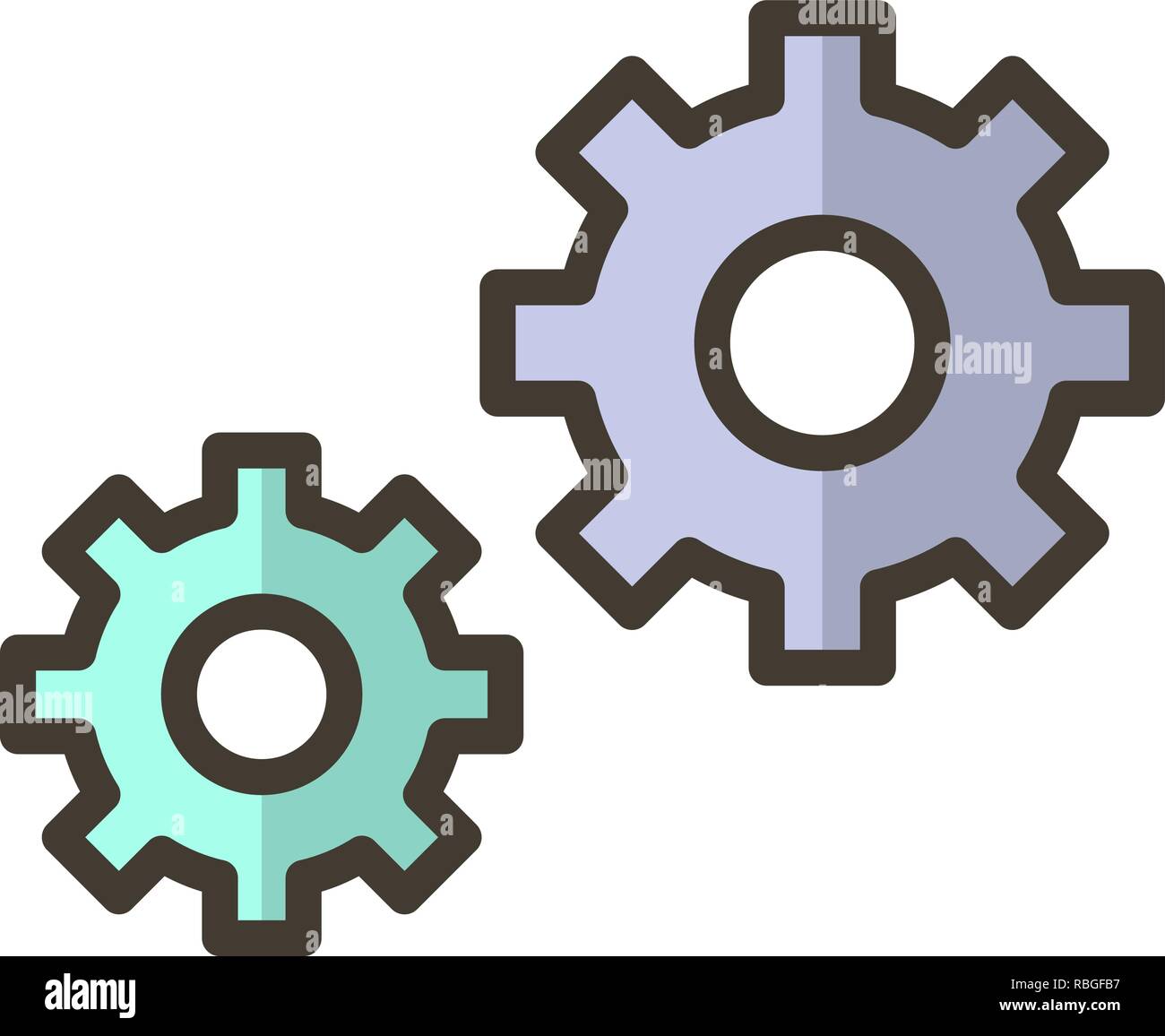 Vector Settings Icon Stock Vector Image Art Alamy