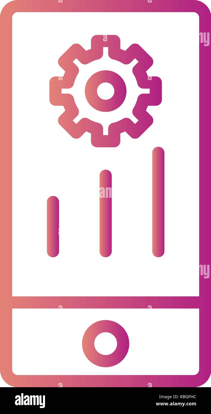 Vector Mobile Marketing Icon Stock Vector