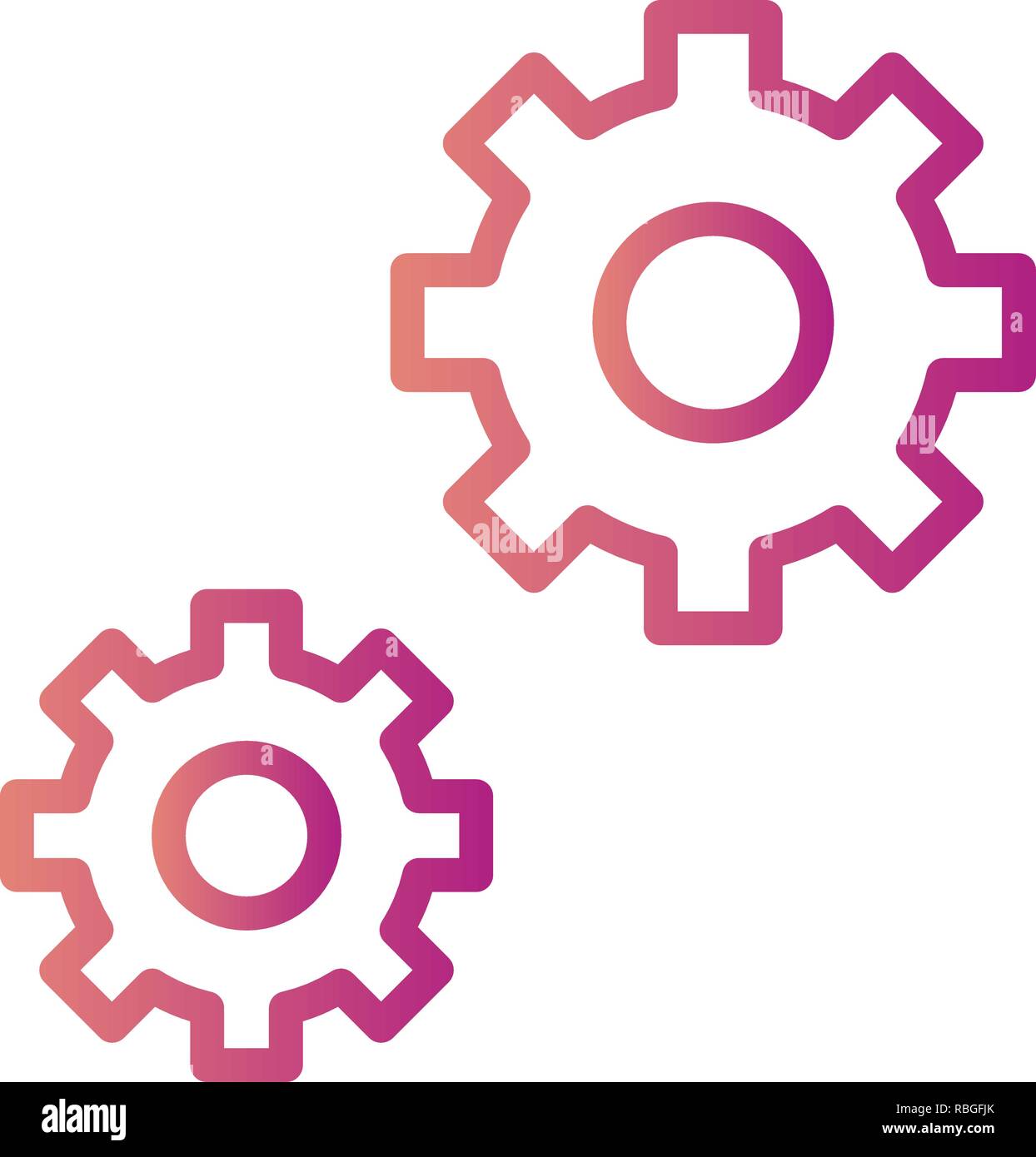 Vector Settings Icon Stock Vector Image & Art - Alamy
