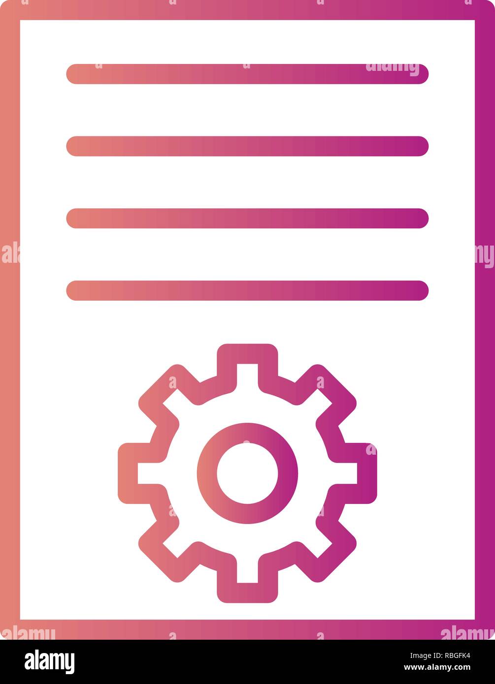 Vector Article Marketing Icon Stock Vector