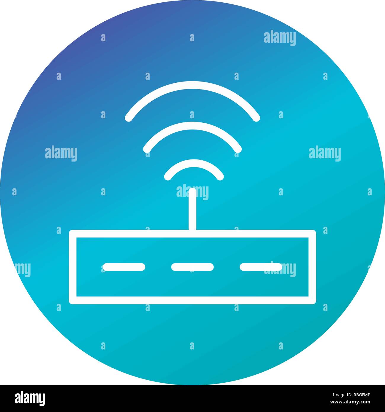 Vector Router Icon Stock Vector