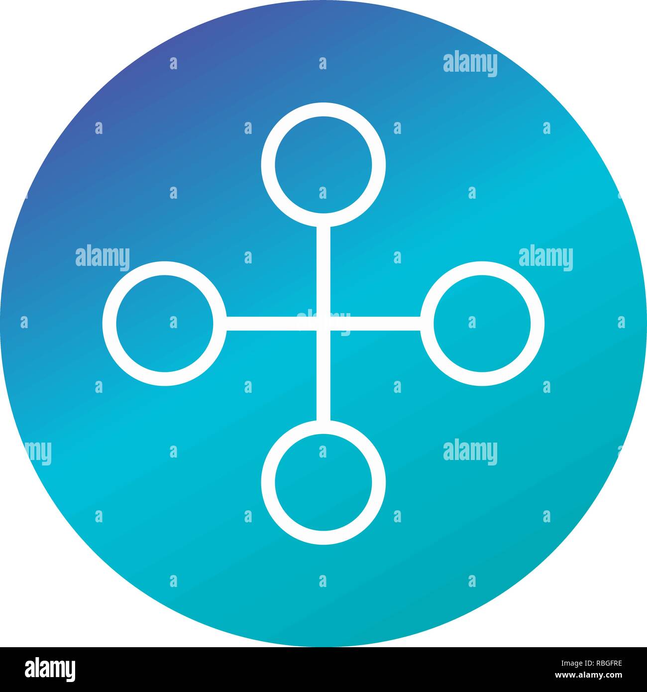 Vector Link Building Icon Stock Vector