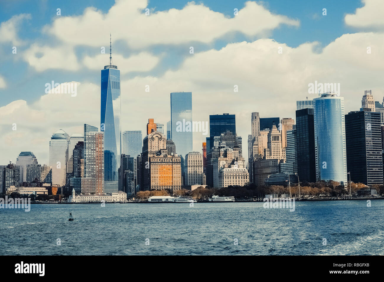 New York City bay view september 20. 2014 Stock Photo Alamy