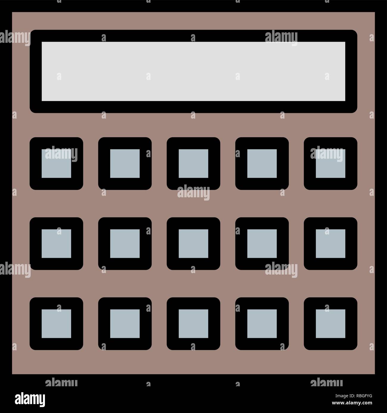 Vector Calculation Icon Stock Vector Image & Art - Alamy