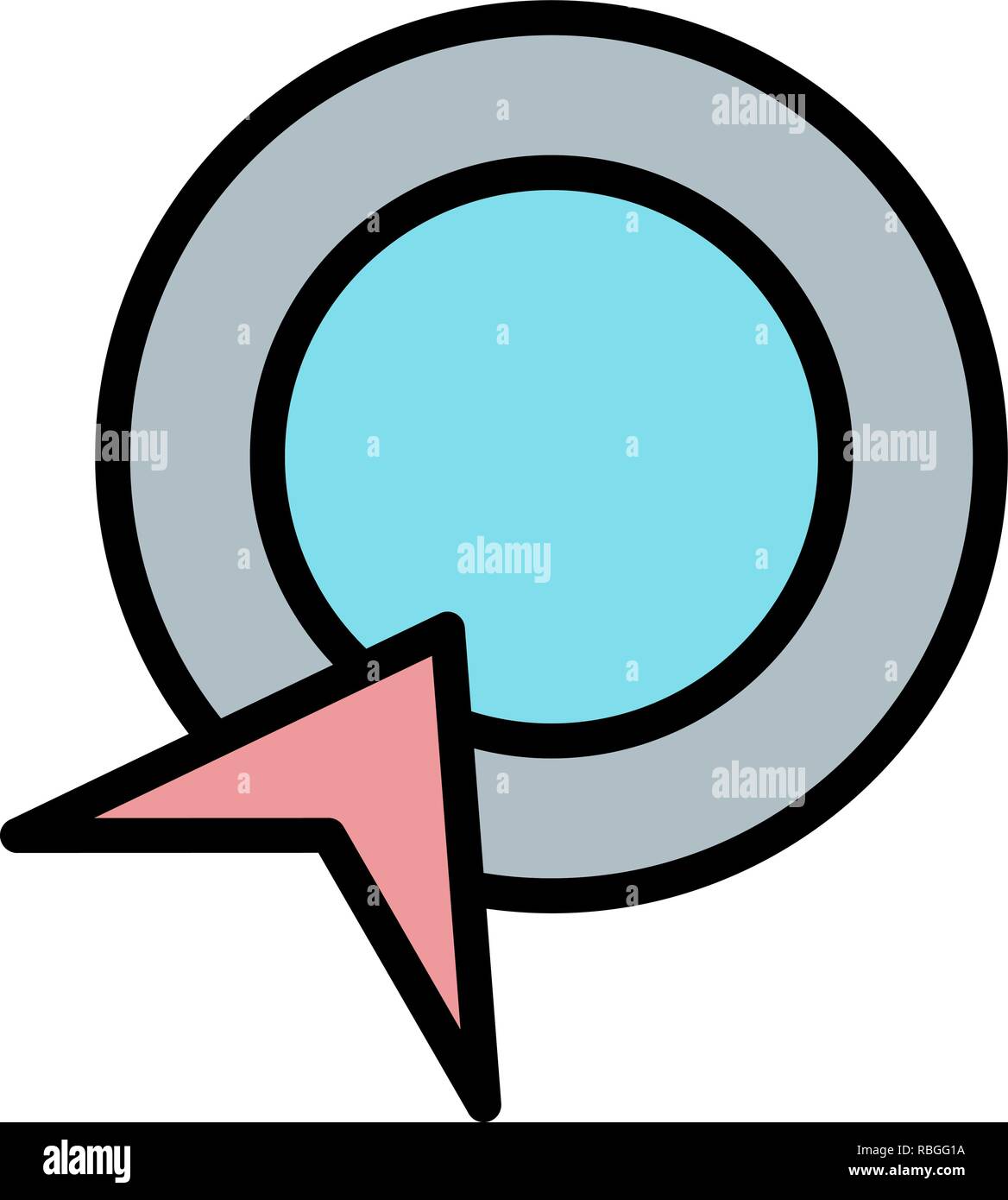 Vector Pay Per Click Icon Stock Vector