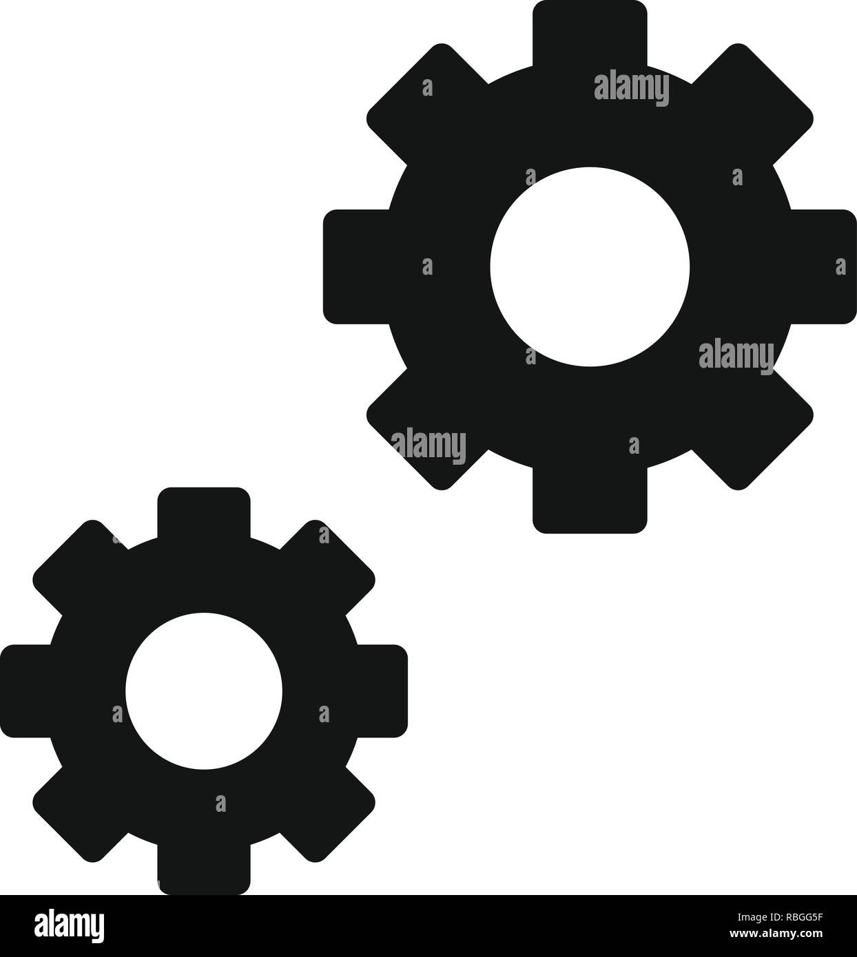 Vector Settings Icon Stock Vector Image & Art - Alamy