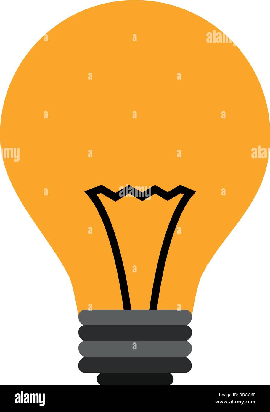 Vector Bulb Icon Stock Vector Image & Art - Alamy
