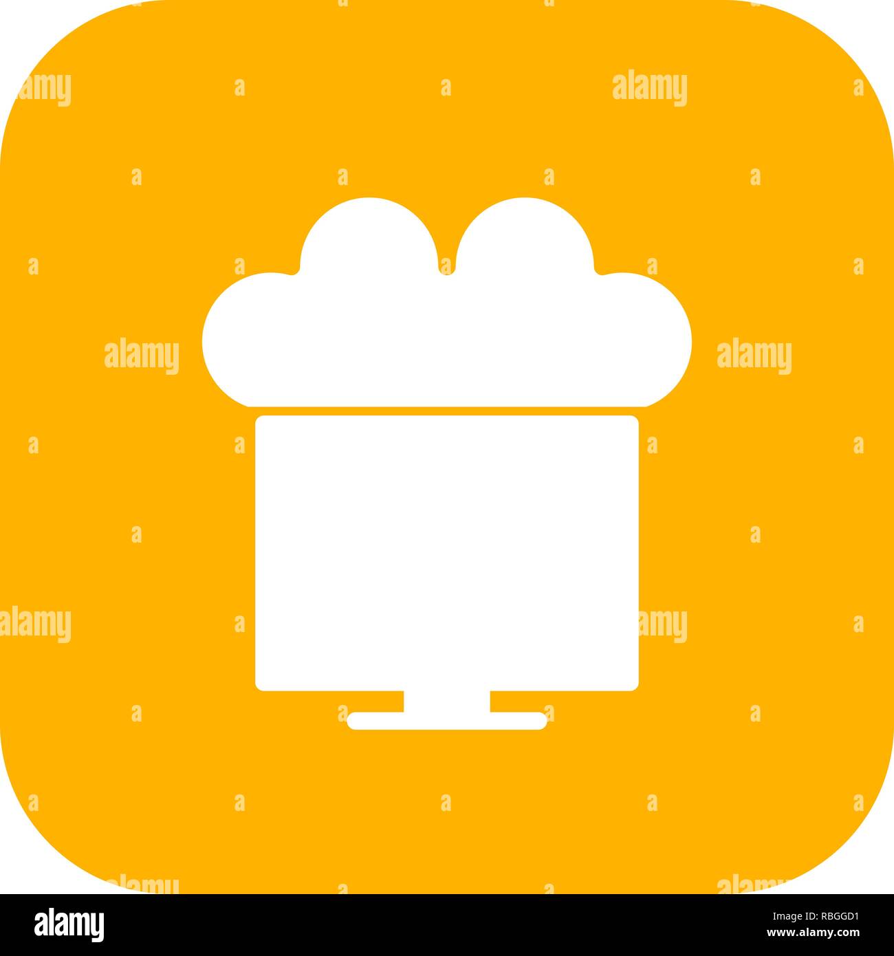 Vector Connected to Cloud Icon Stock Vector Image & Art - Alamy