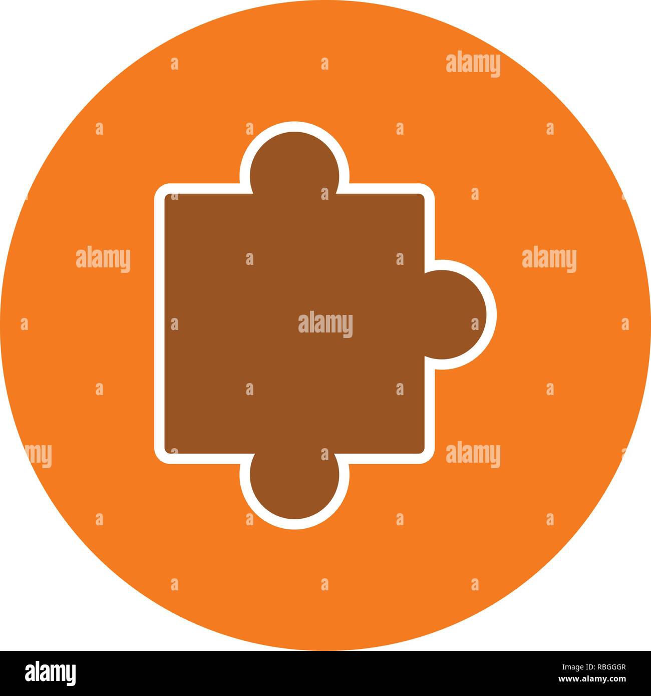 Vector Puzzle Piece Icon Stock Vector