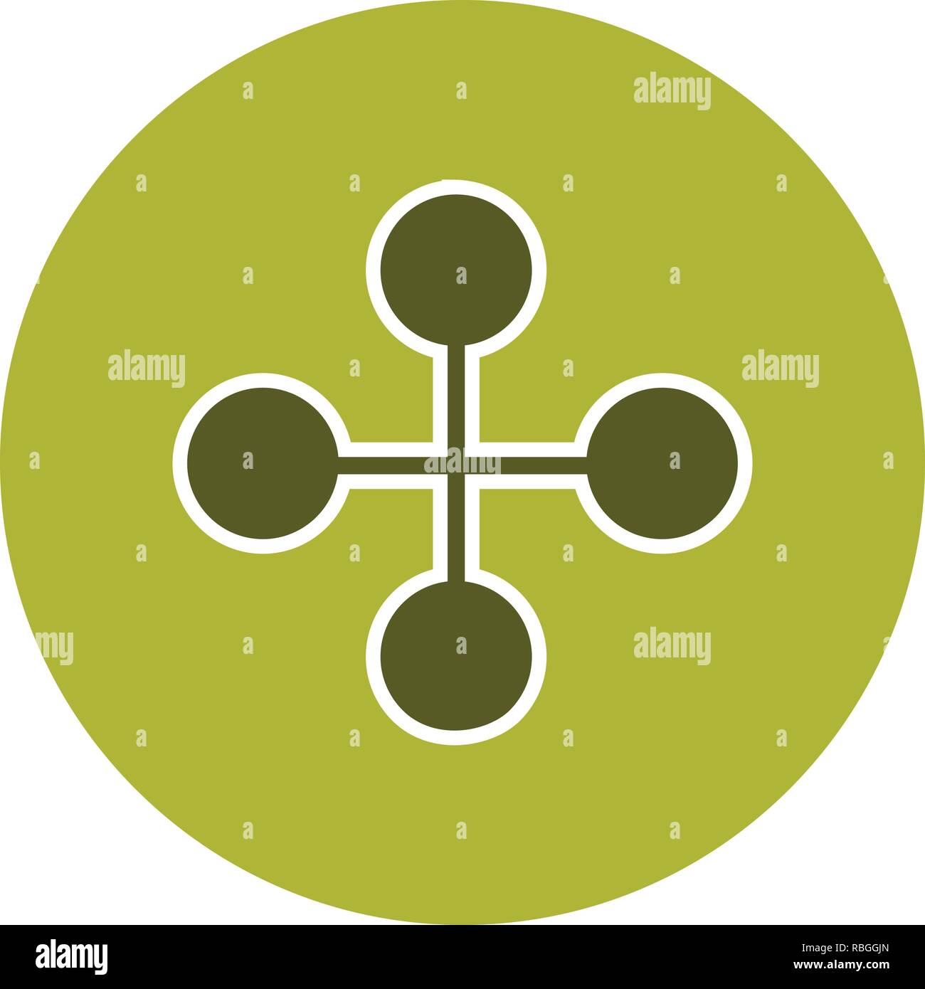 Vector Link Building Icon Stock Vector