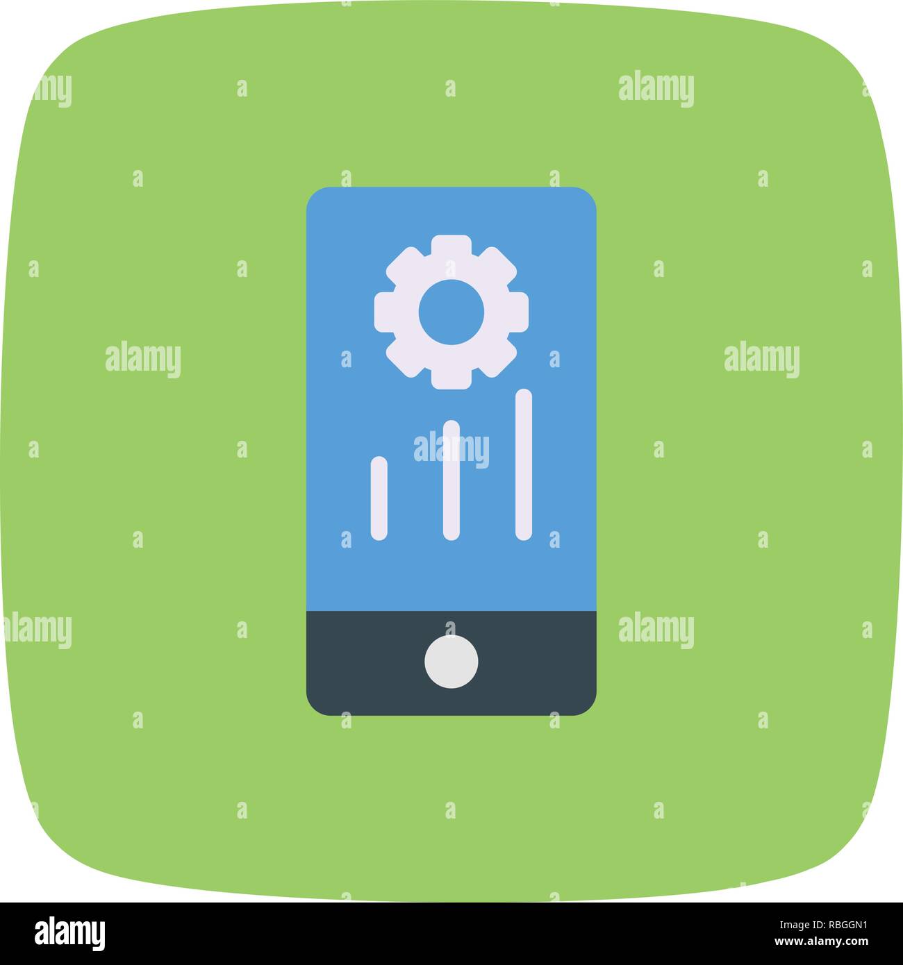 Vector Mobile Marketing Icon Stock Vector