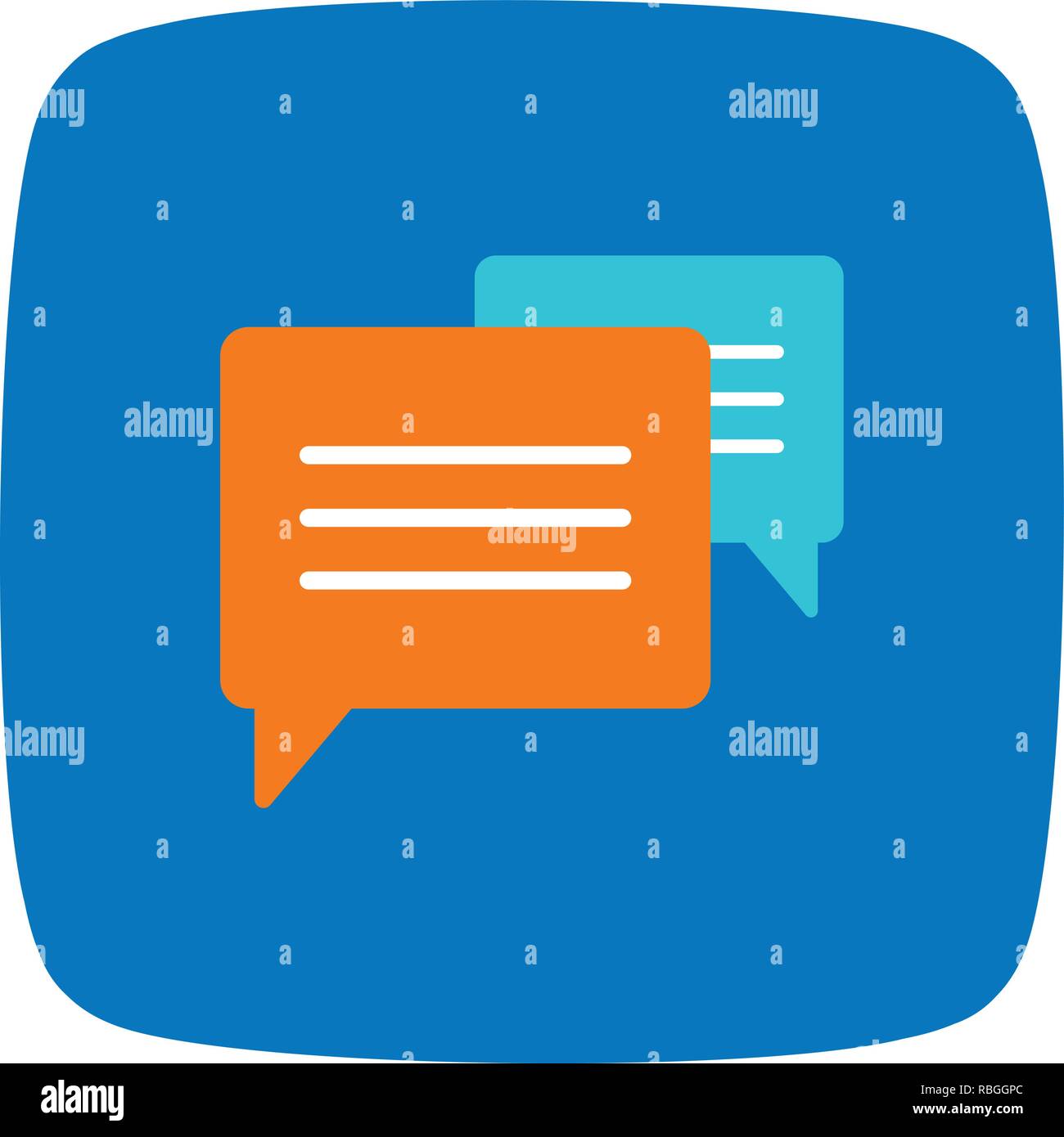 Vector Conversation Icon Stock Vector Image & Art - Alamy