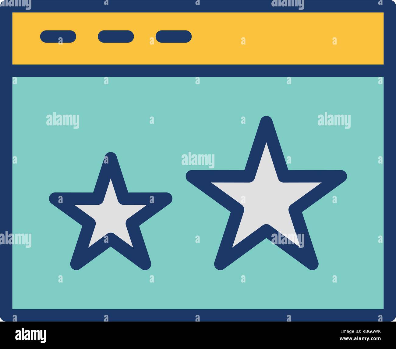 Vector Starred Icon Stock Vector Image & Art - Alamy