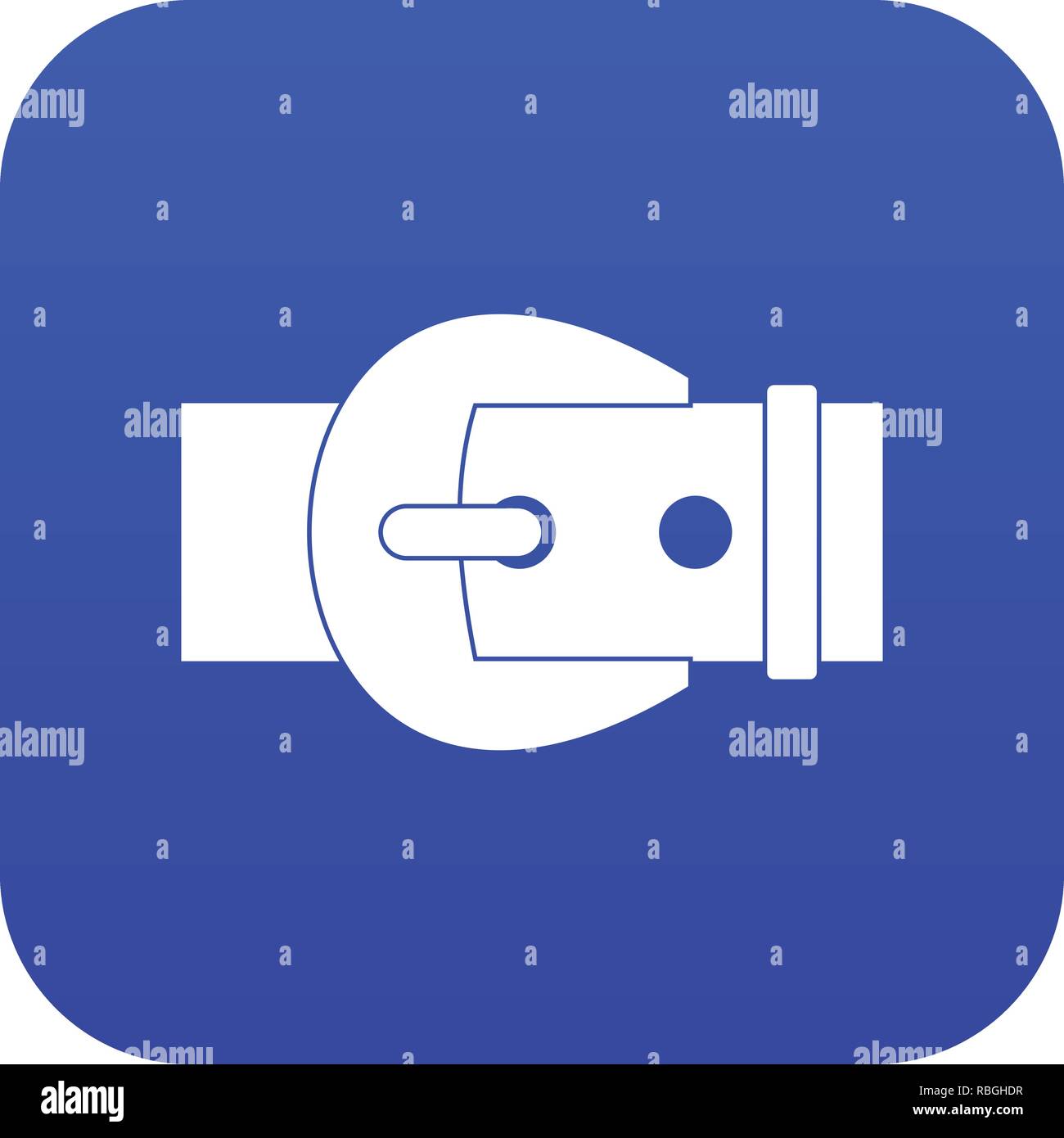 Buckle icon digital blue Stock Vector Image & Art - Alamy