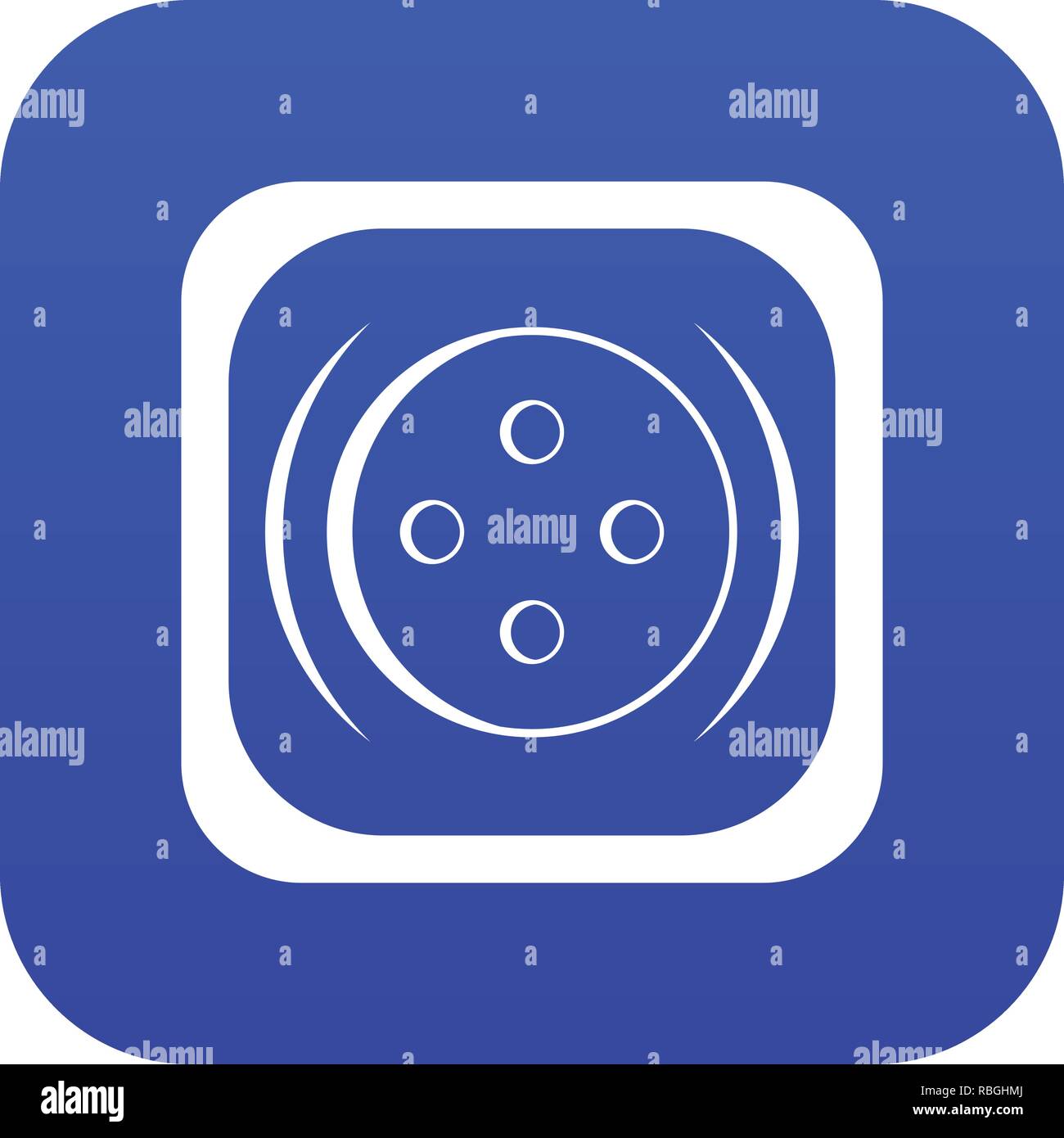 Clothing square button icon digital blue Stock Vector Image & Art - Alamy