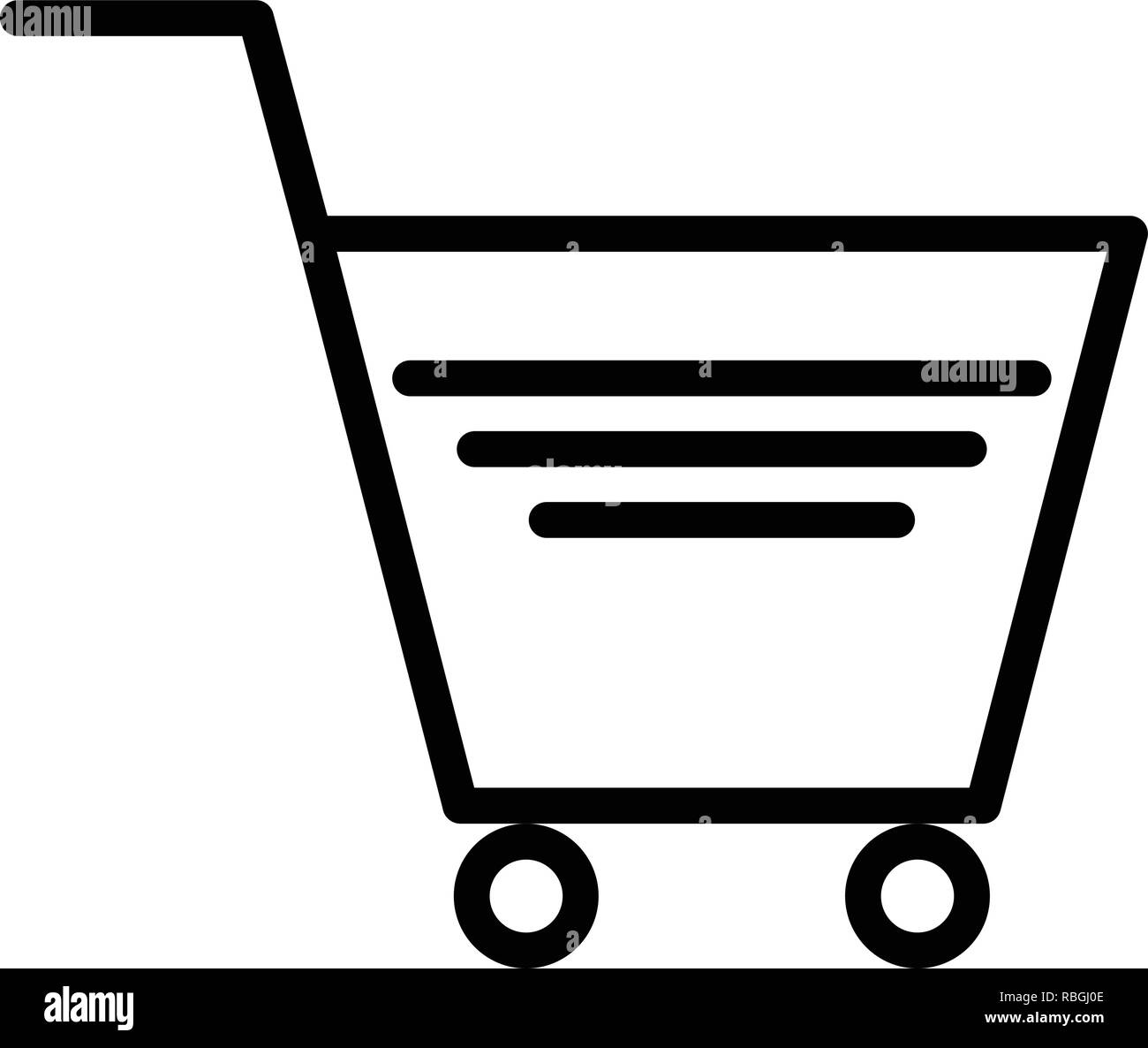 Vector Shopping Cart Icon Stock Vector Image & Art Alamy
