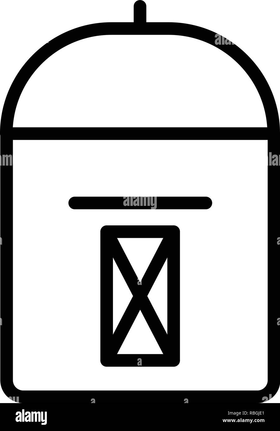 Vector Postbox Icon Stock Vector Image & Art - Alamy