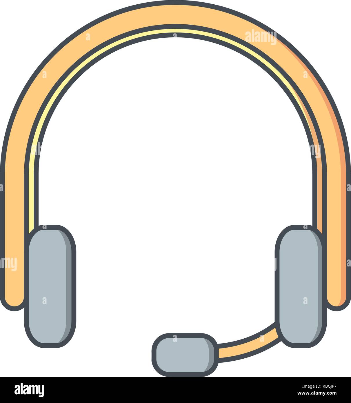 Vector Headphones Icon Stock Vector Image & Art Alamy