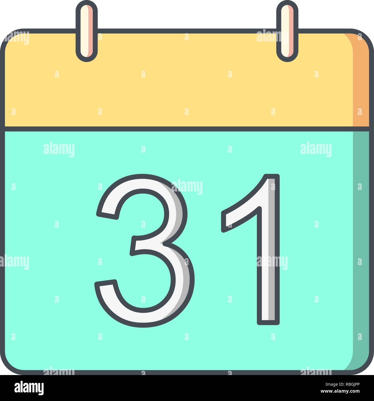 Vector Calendar Icon Stock Vector Image & Art - Alamy