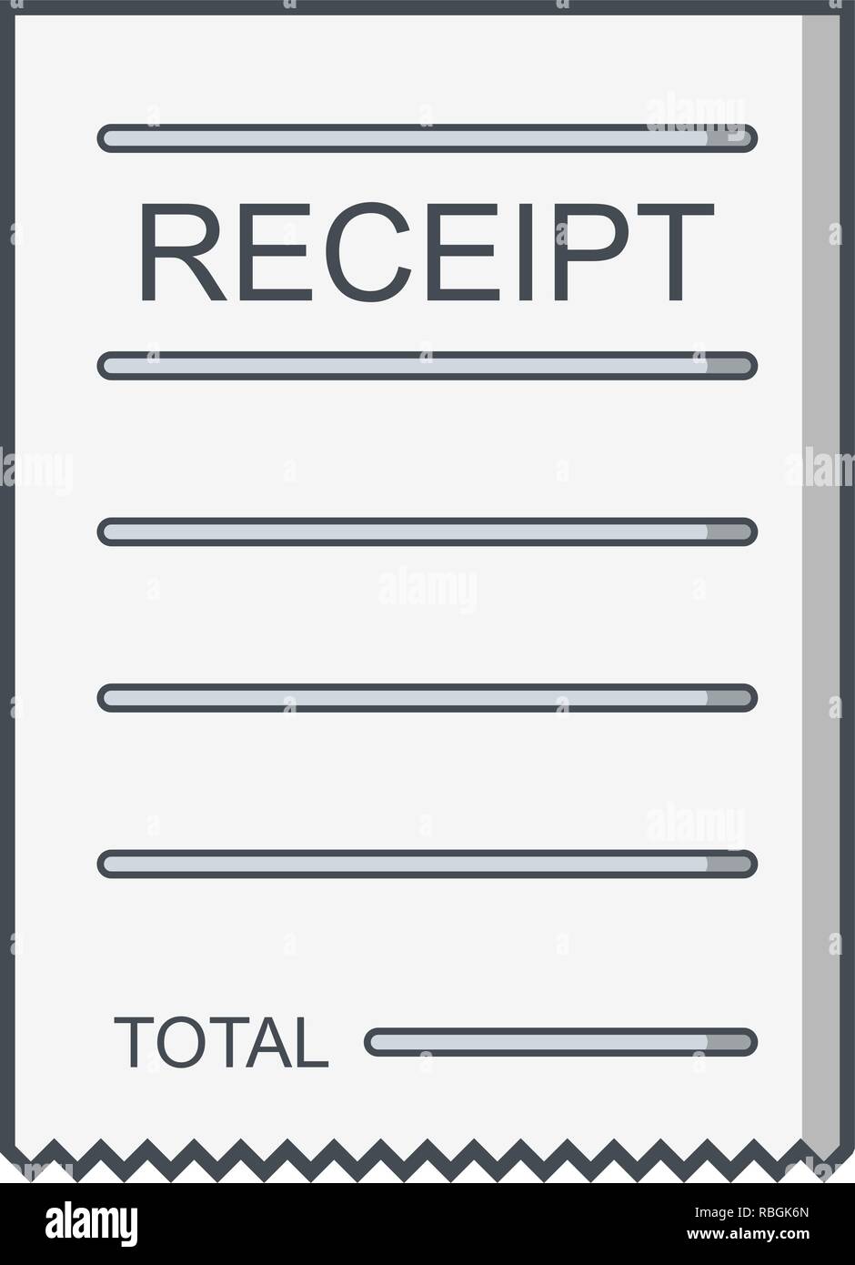 Vector Receipt Icon Stock Vector Image & Art - Alamy
