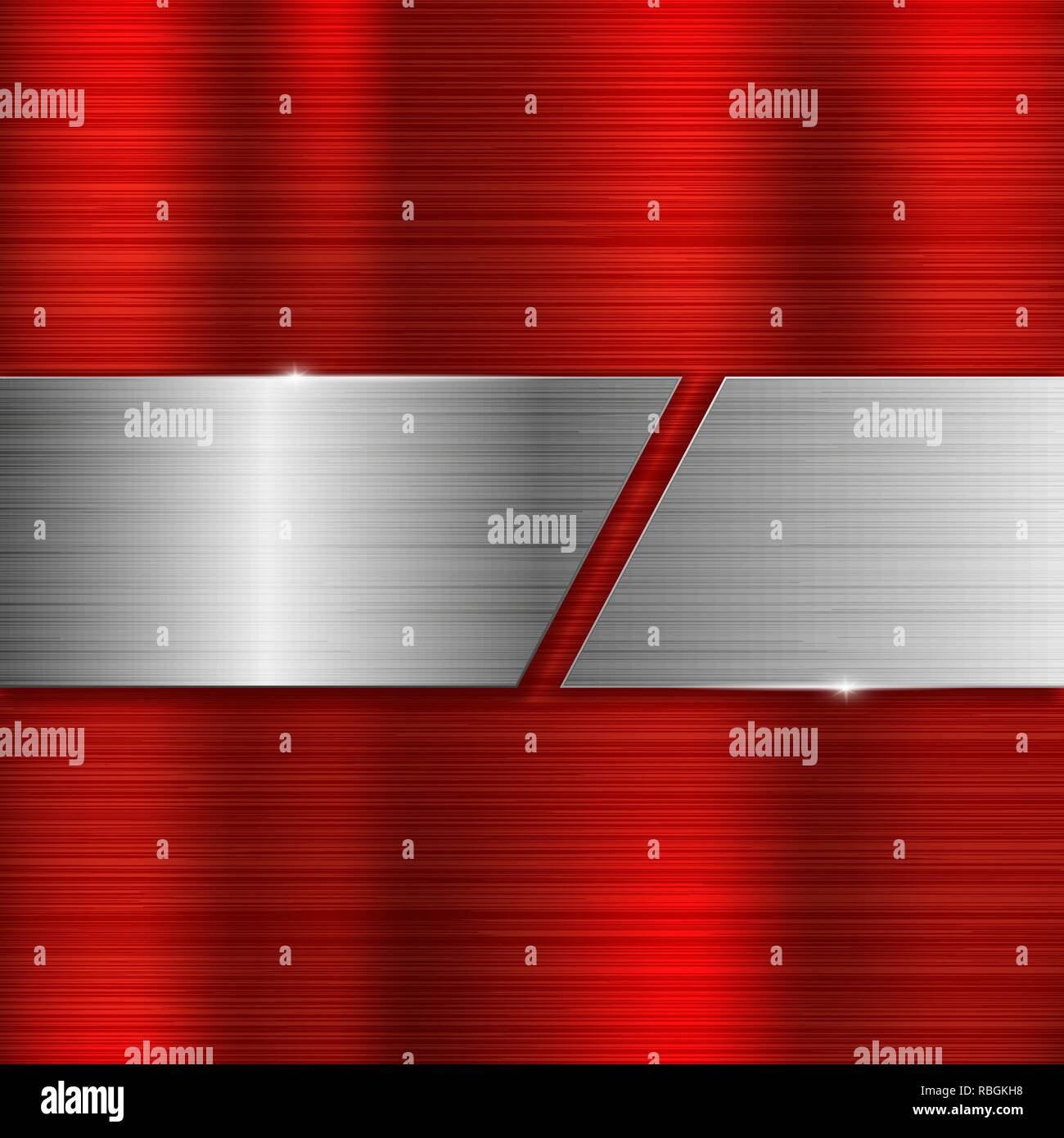 Metal background with iron plate Stock Vector
