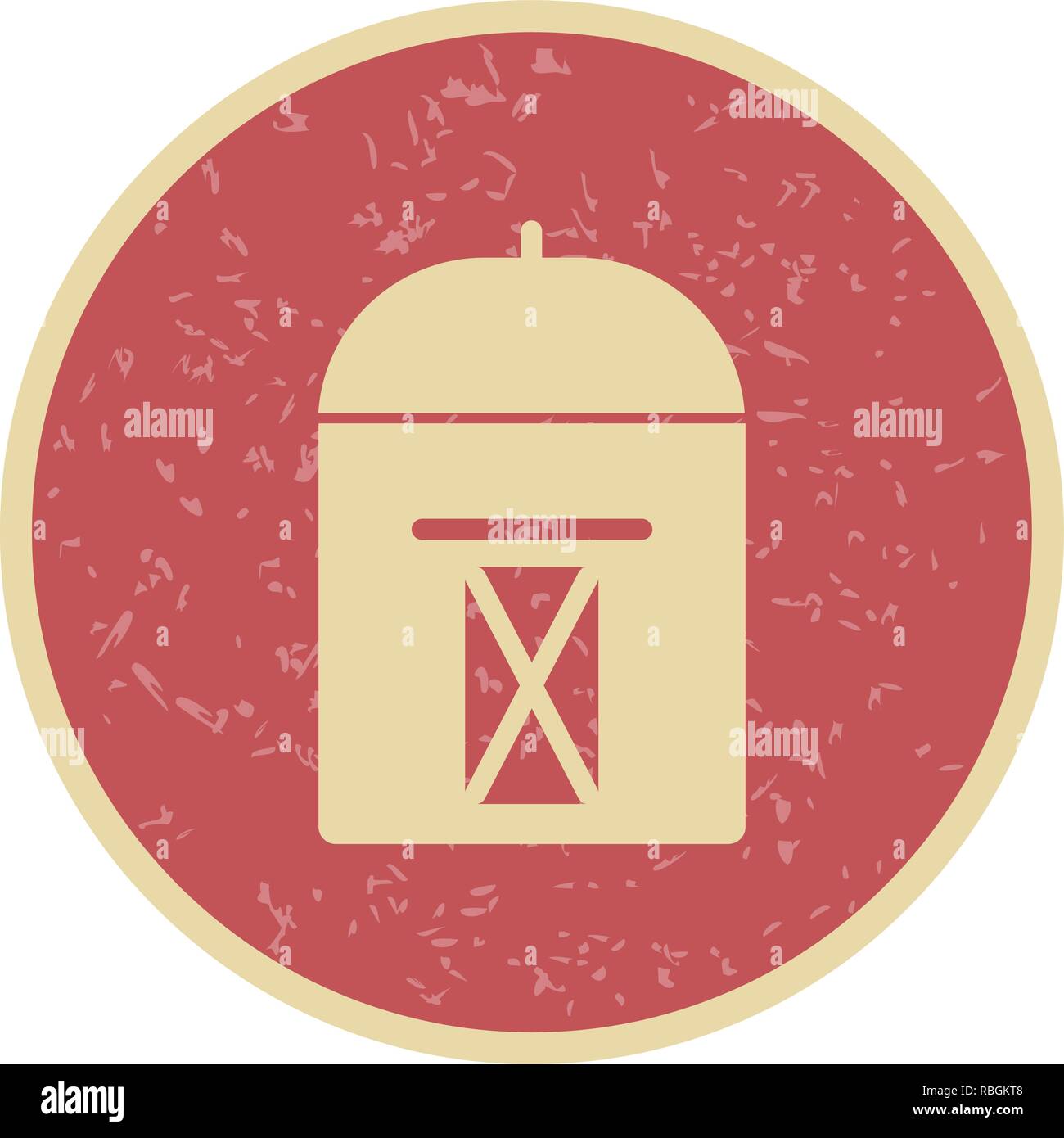 Vector Postbox Icon Stock Vector