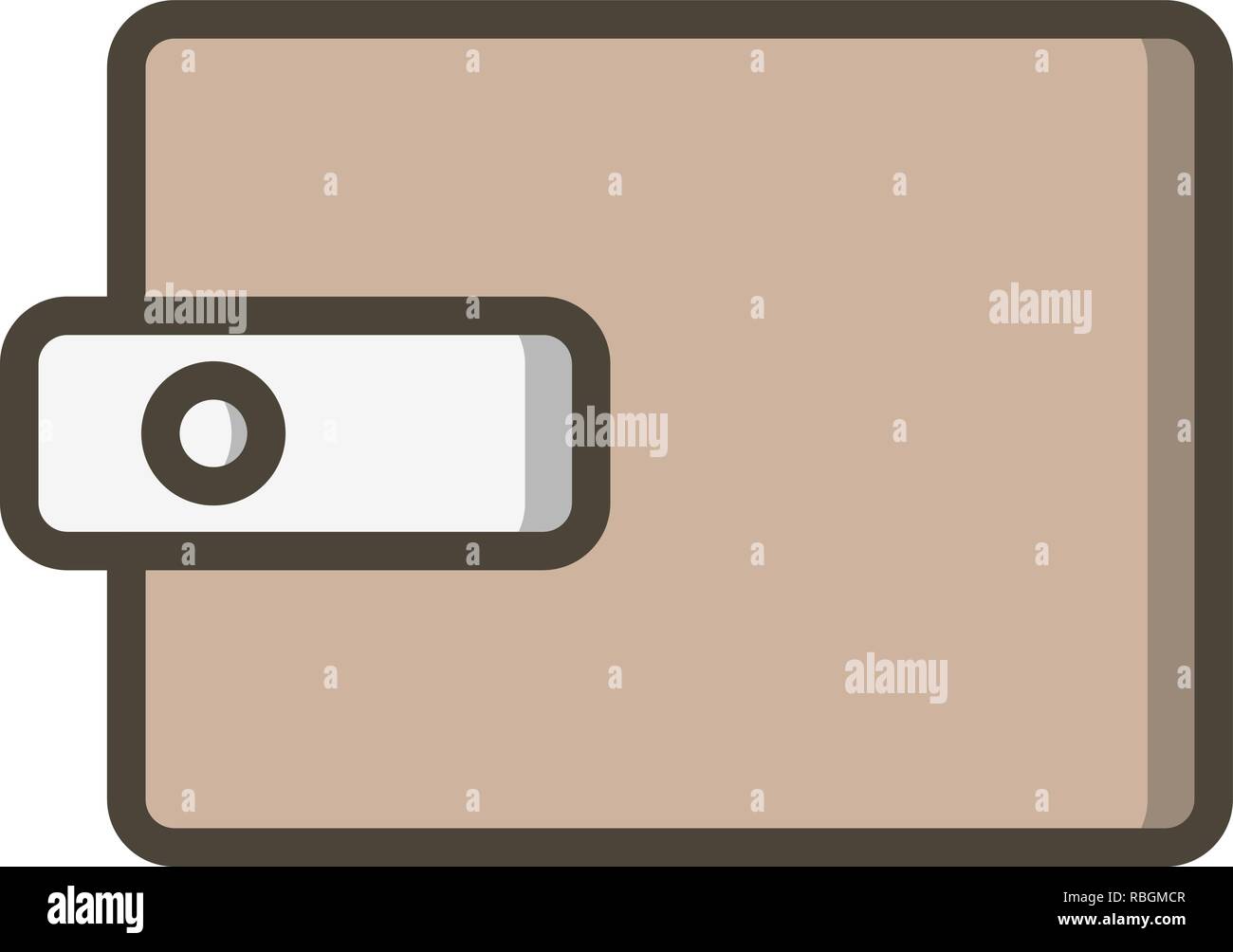 Vector Wallet Icon Stock Vector