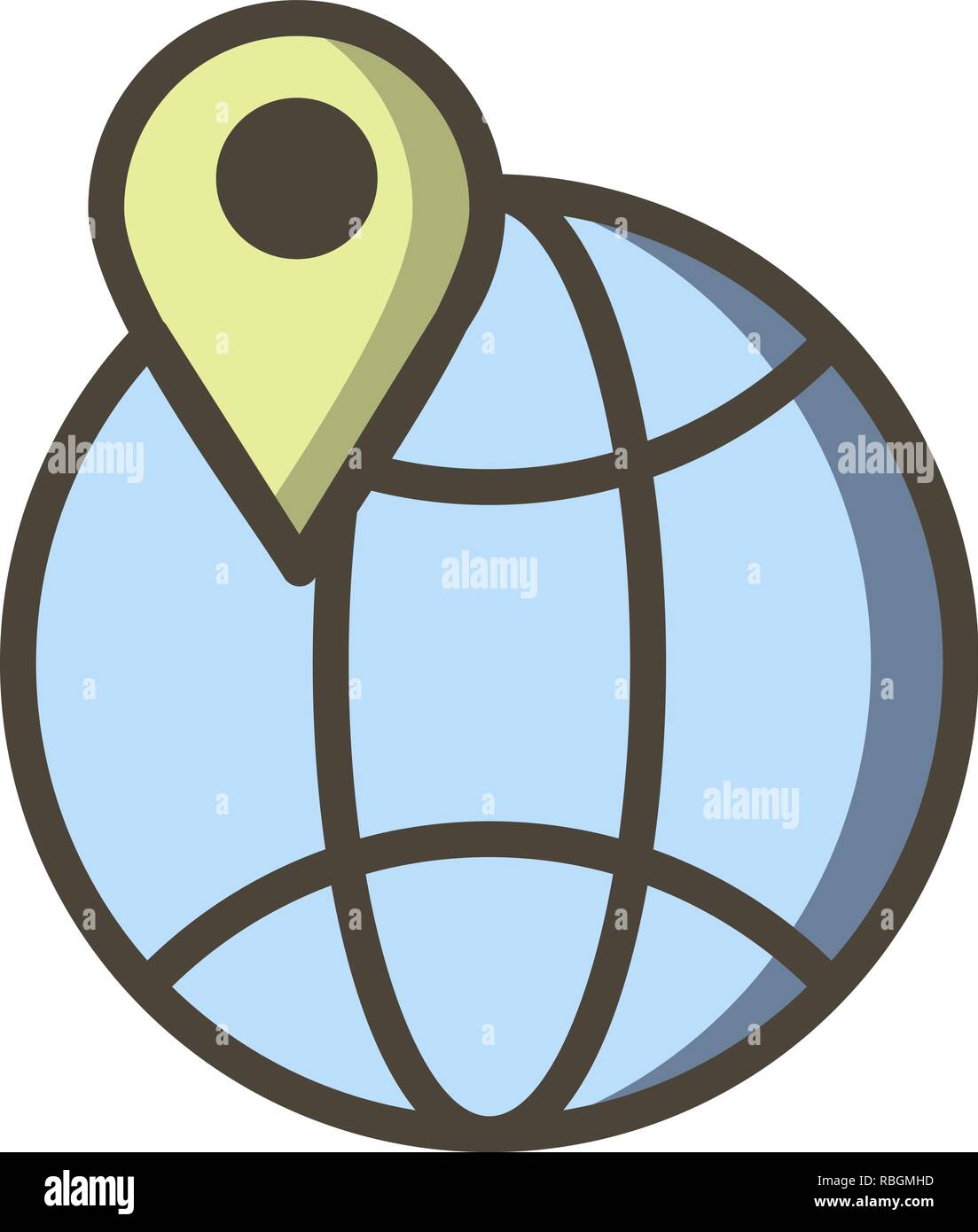 Vector Globe Icon Stock Vector