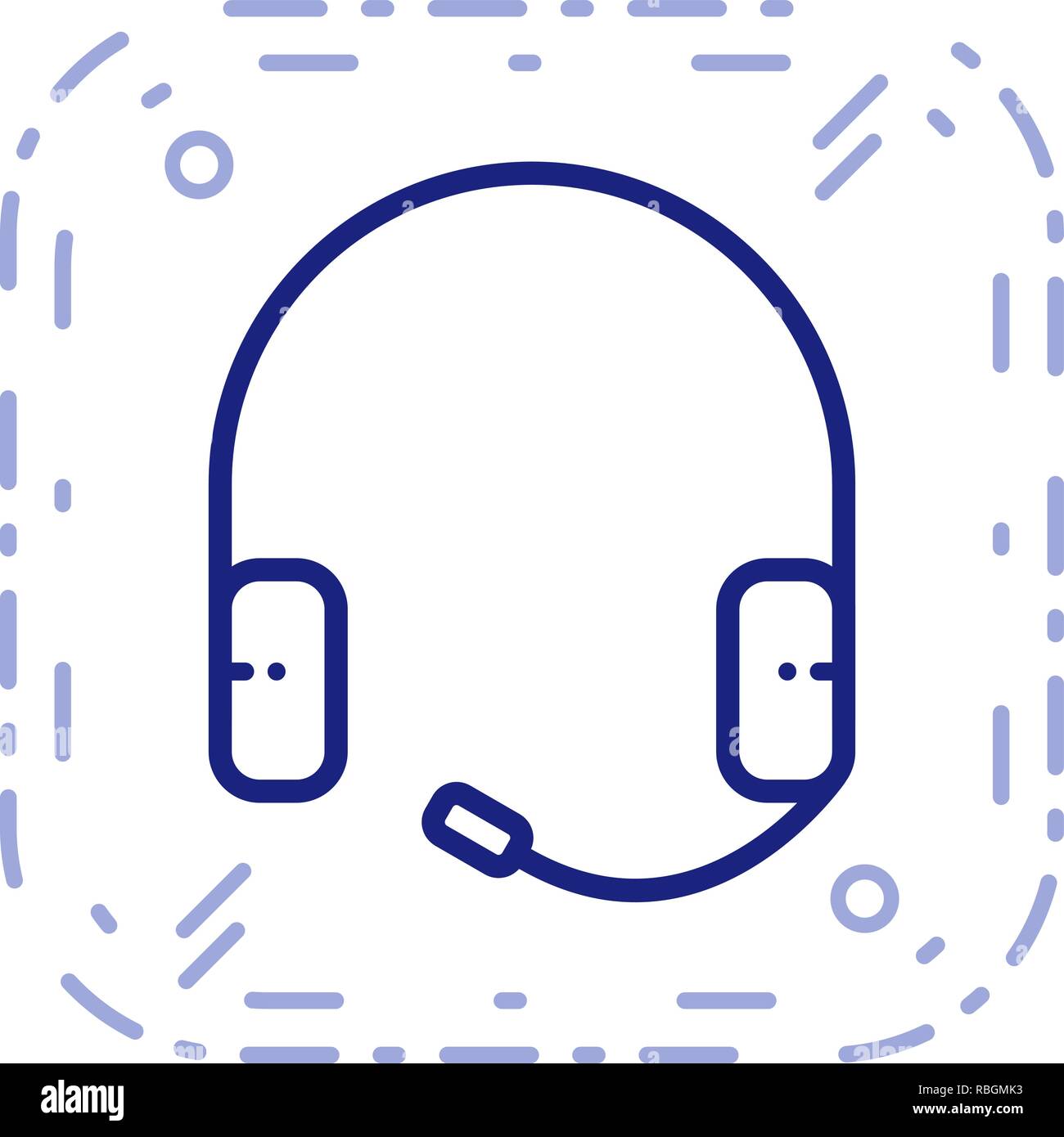 Vector Headphones Icon Stock Vector Image & Art Alamy