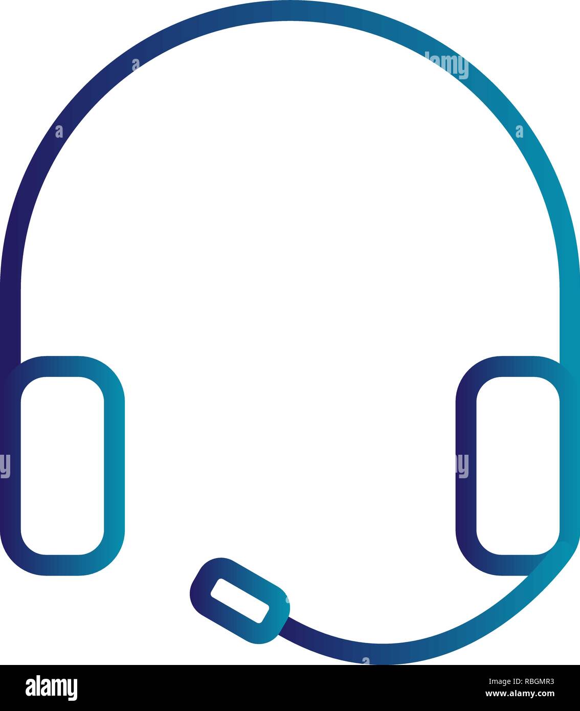 Vector Headphones Icon Stock Vector