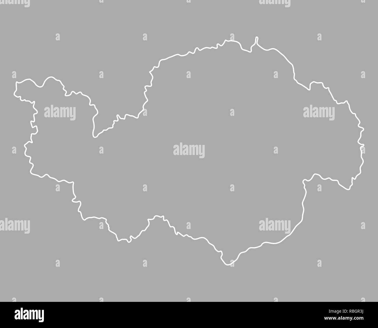 Map of Lower Bavaria Stock Photo - Alamy