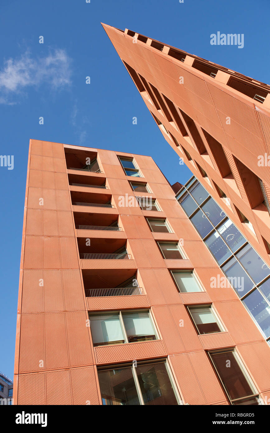 Detail of modern building showing shapes and lines Stock Photo - Alamy