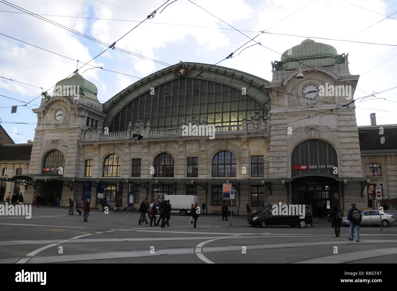 Basel mainline rail station in Basel, Switzerland Stock Photo Alamy