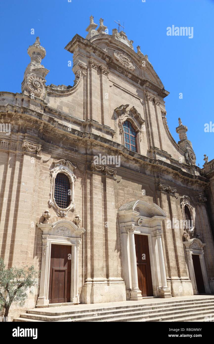 Monopoli Cathedral (Basilica of the Madonna della Madia) in Italy. Stock Photo
