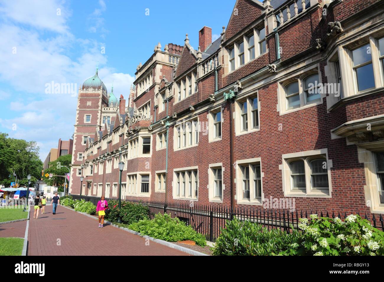 PHILADELPHIA, USA - JUNE 11, 2013: People walk in campus of Pennsylvania State  University in Philadelphia. Penn State dates back to 1855 and as of 201  Stock Photo - Alamy