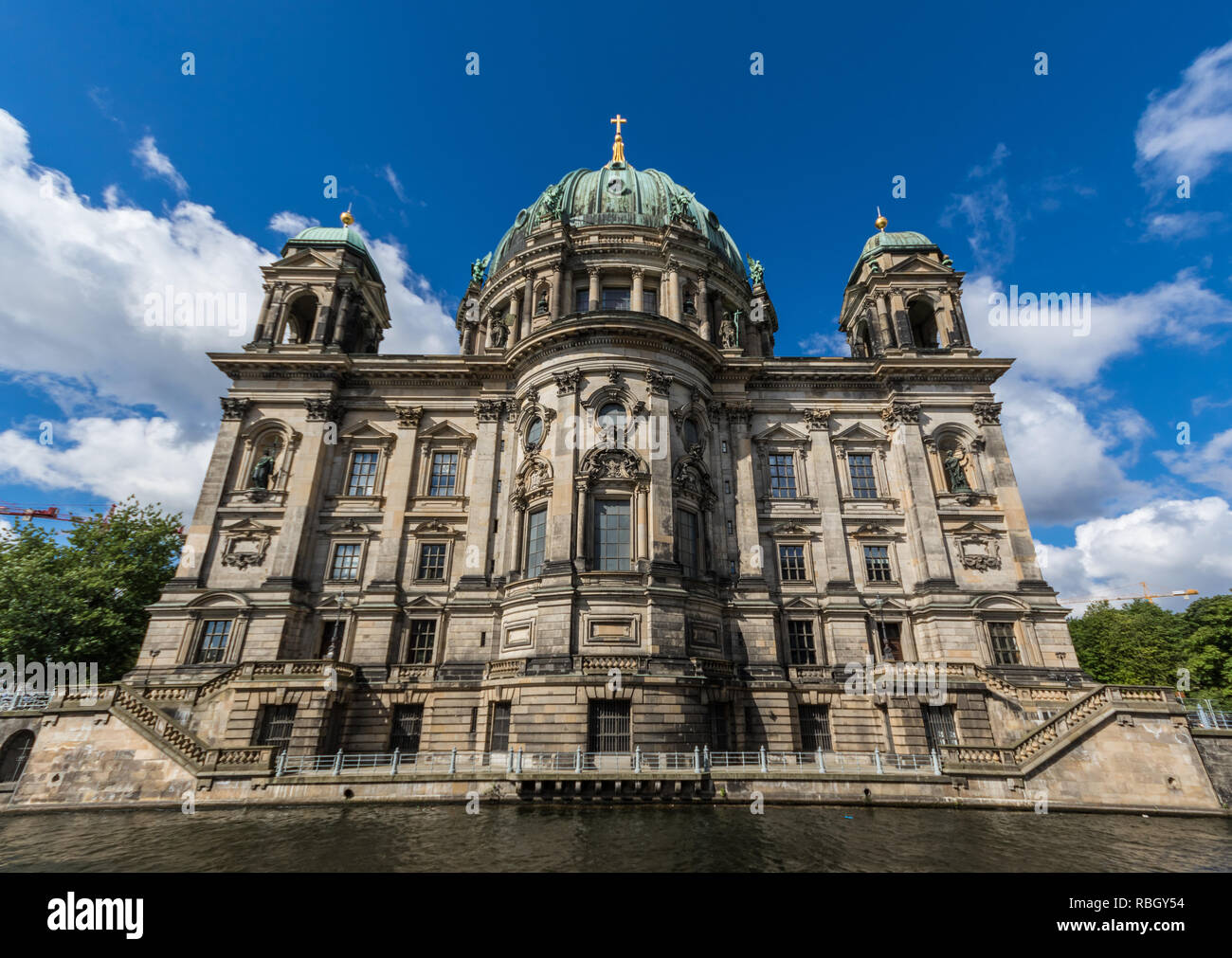 Berlin, Germany - completed in 1905 and built in a Historicist architecture style, the the Berlin Cathedral it's one of the main landmarks in town Stock Photo