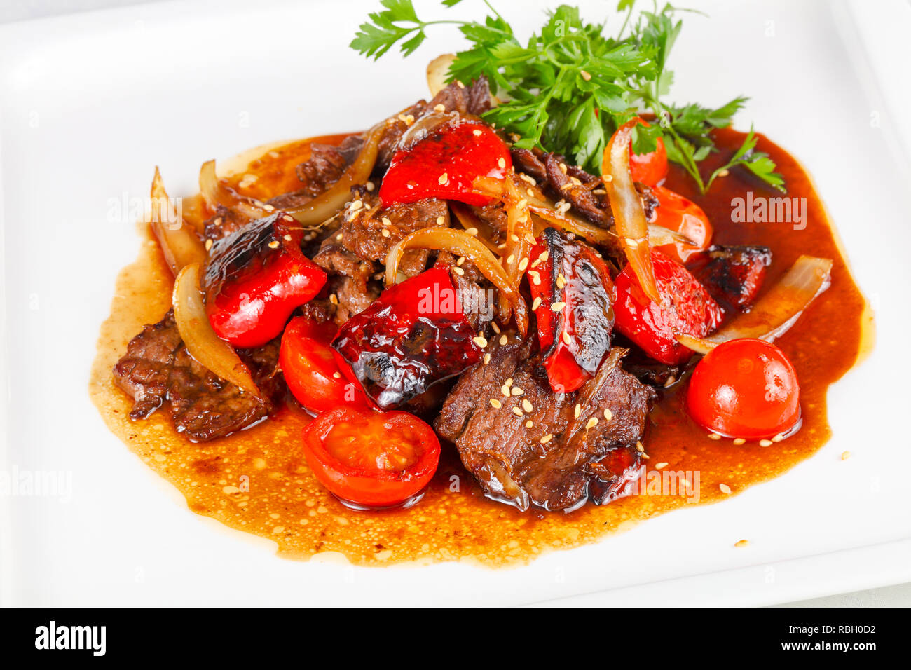 Beef in oyster sauce hires stock photography and images Alamy