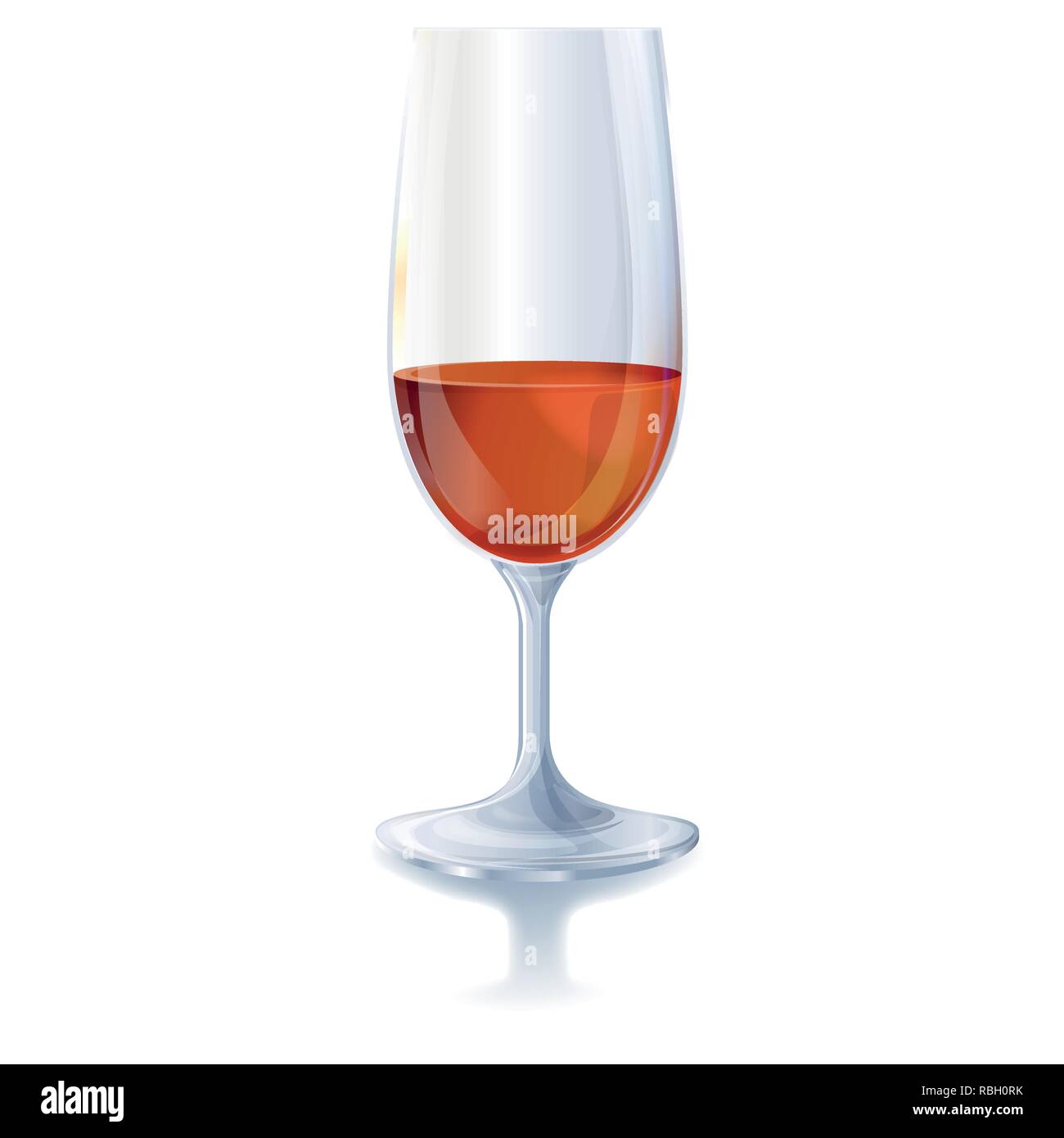 Brandy glass and strong alcohol Stock Vector