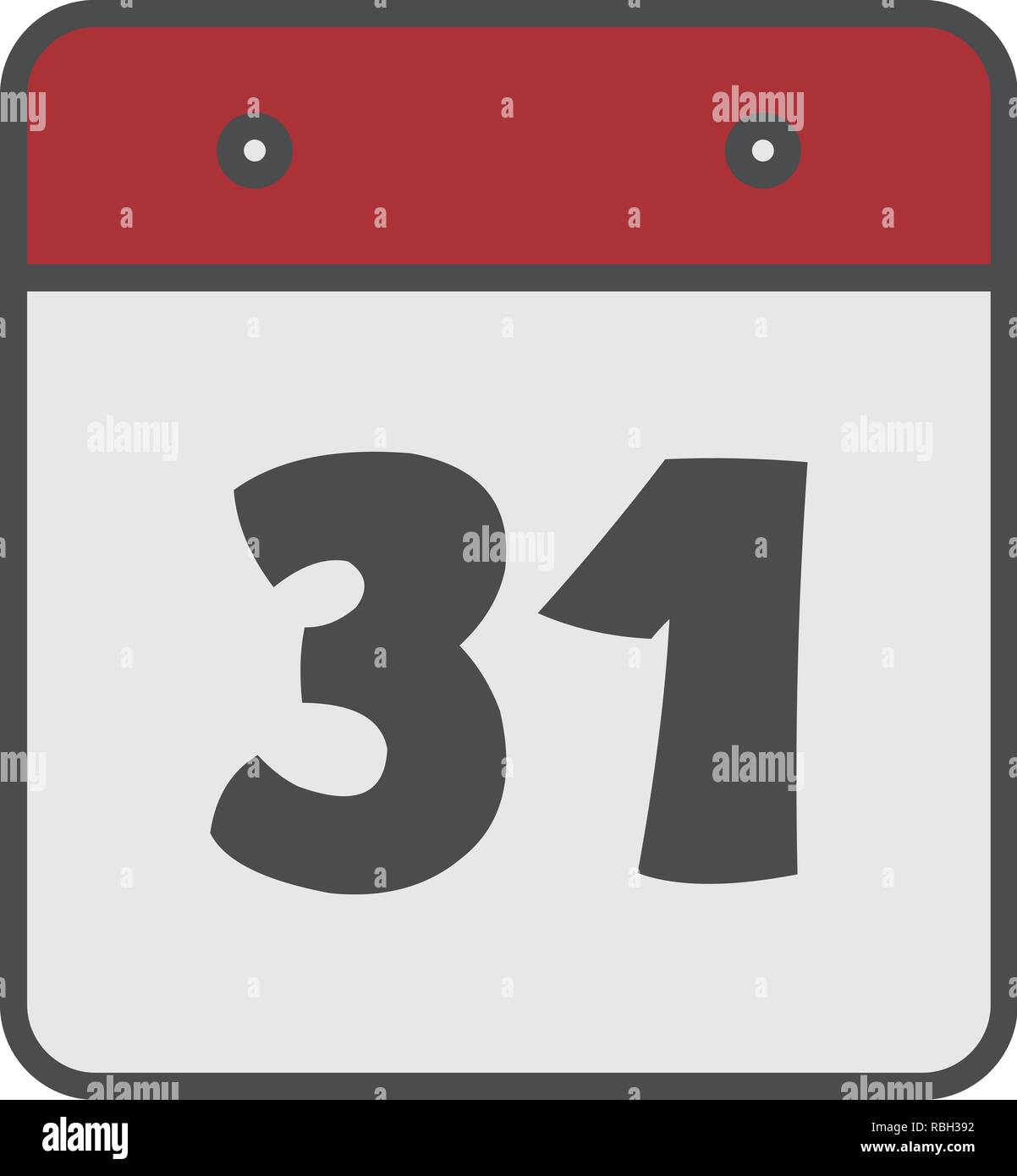 calendar flat icon vector art illustration Stock Vector Image & Art - Alamy
