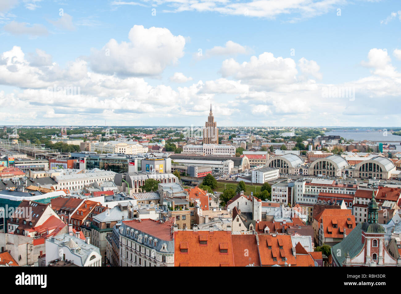 Riga is the capital and largest city of Latvia. Stock Photo