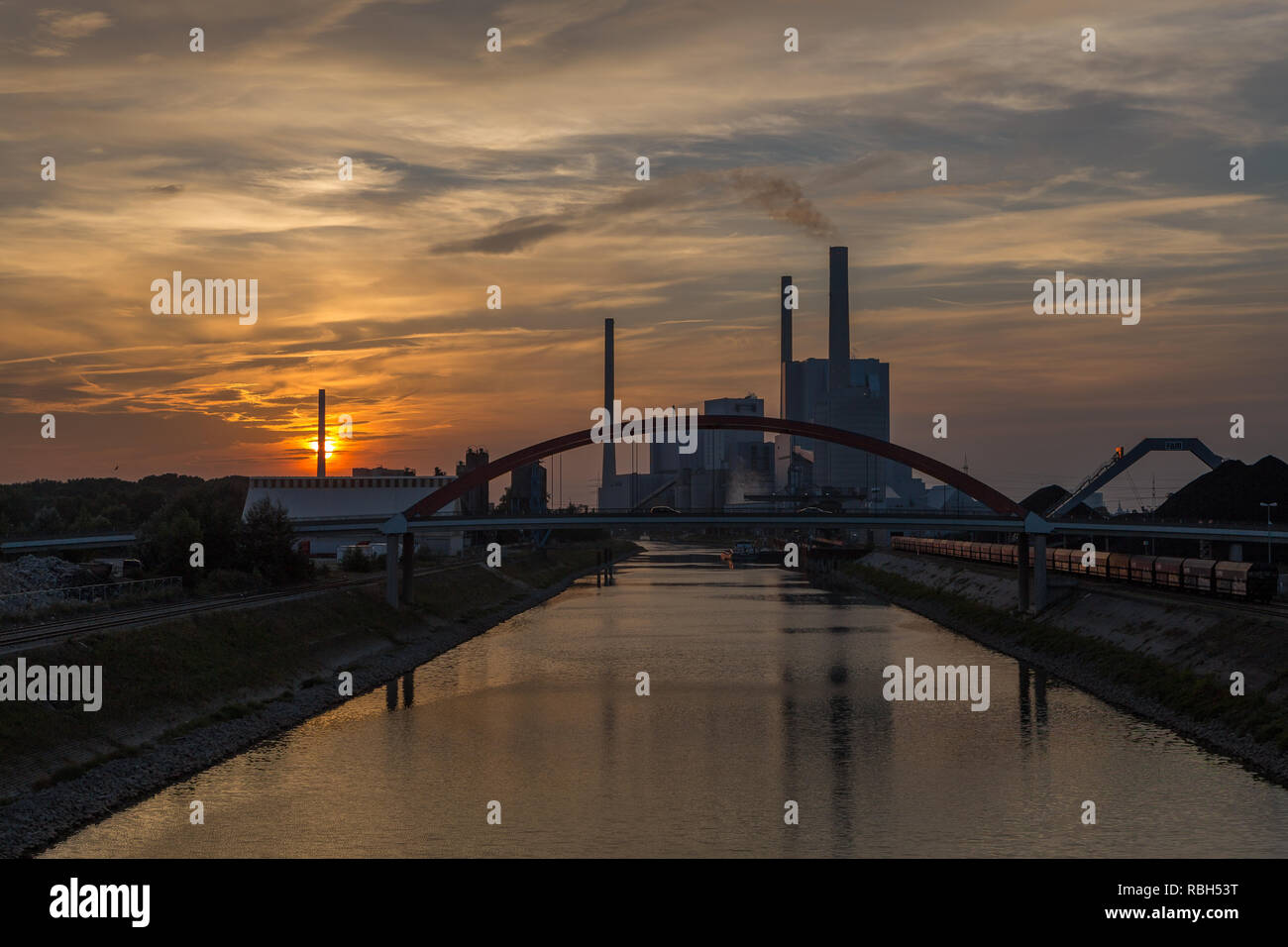 Großkraftwerk Mannheim Stock Photo