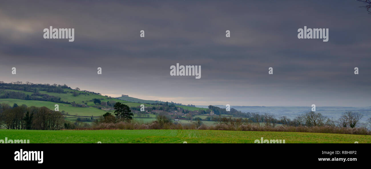 Kelston Round Hill aka 'The Tump' near Bath, Somerset, UK Stock Photo Alamy