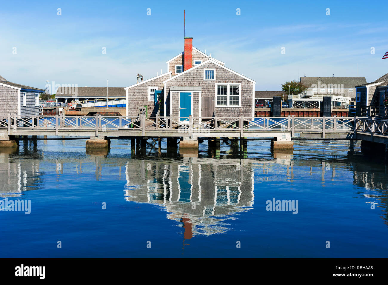 Harbour House in quiet and calm morning in Nantucket Island Stock Photo Alamy
