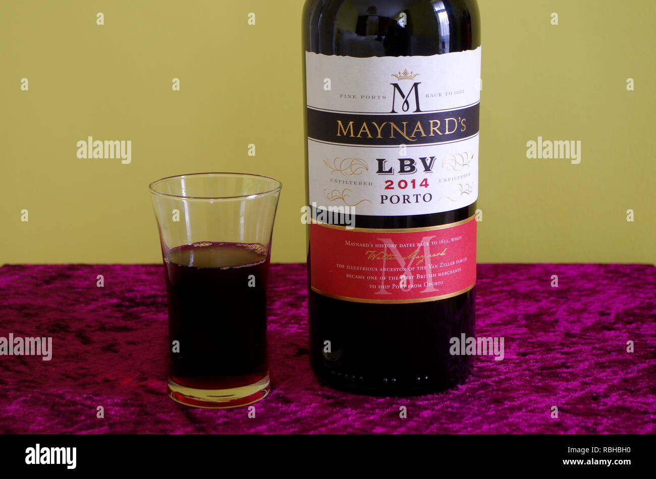 Bottle of Maynard's Port Alcoholic Drink Stock Photo - Alamy