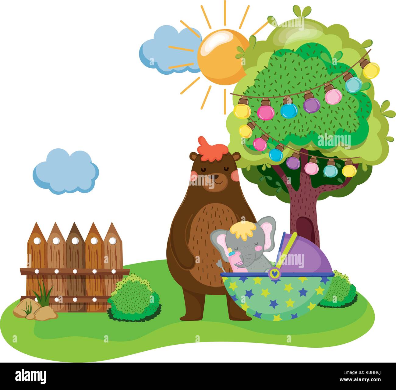 cute and little elephant character Stock Vector Image & Art - Alamy